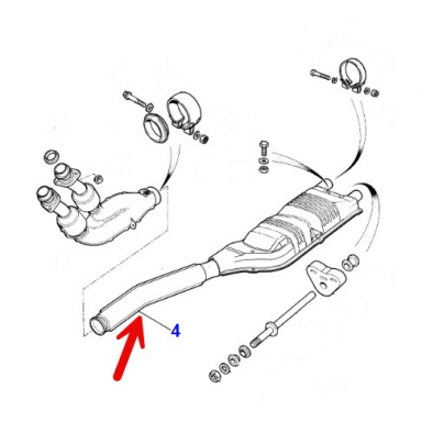 Catalytic Converter, Rear Y-Pipe Under Floor  NNA6752EC